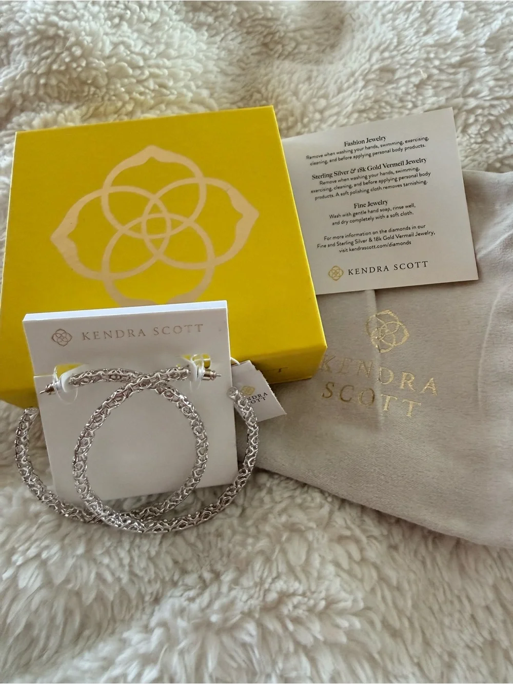 Kendra Scott Silver Maggie 2.5 Hoop Earrings
